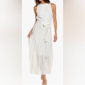 Anne Klein White Sleeveless Maxi Dress